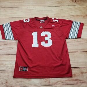 Ohio State Buckeyes Jersey Shirt Youth Large Red NCAA Football Campuswear 90s
